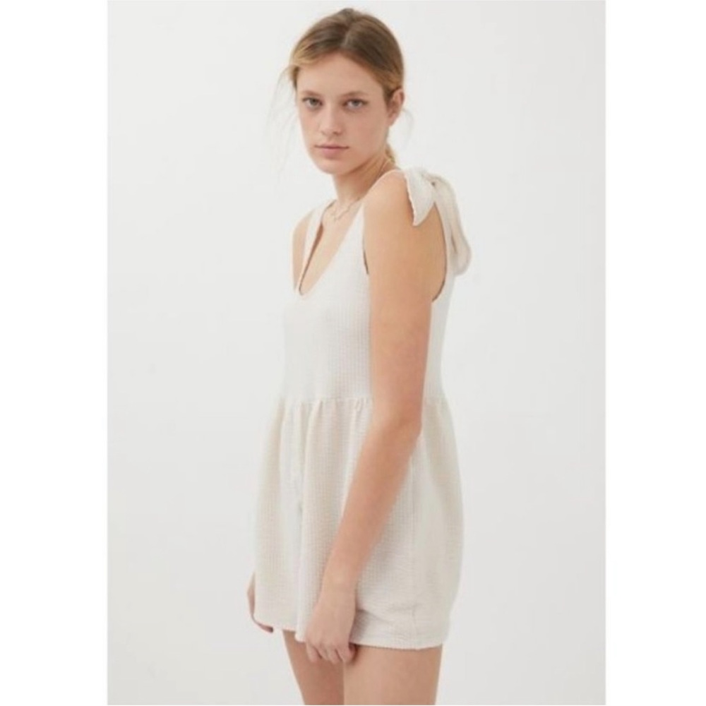 Urban outfitters Marlee knit tie shoulder romper